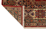 8x10 Red and Ivory Kazak Tribal Rug