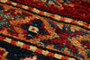 8x10 Red and Ivory Kazak Tribal Rug