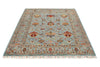 5x7 Light Blue and Multicolor Turkish Tribal Rug