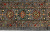 9x10 Gray and Multicolor Turkish Tribal Rug