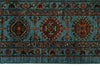 8x10 Light Blue and Multicolor Turkish Tribal Rug