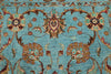 5x7 Blue and Multicolor Turkish Tribal Rug