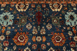 8x10 Navy and Red Anatolian Traditional Rug