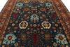 8x10 Navy and Red Anatolian Traditional Rug