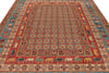 8x10 Red and Light Blue Anatolian Traditional Rug