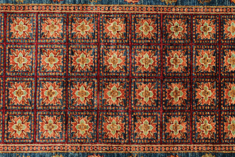 5x7 Multicolor and Red Anatolian Traditional Rug