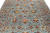 7x11 Gray and Multicolor Turkish Tribal Rug