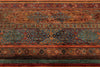 9x13 Brown and Multicolor Tribal Rug