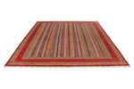 9x11 Multicolor and Red Turkish Tribal Rug