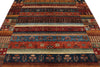 7x10 Multicolor and Multicolor Turkish Tribal Rug