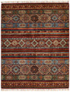 5x7 Multicolor Tribal Rug