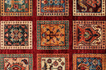 5x7 Red and Multicolor Persian Rug