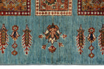 5x7 Multicolor and Light Blue Persian Rug