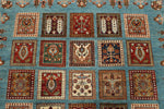 5x7 Multicolor and Light Blue Persian Rug