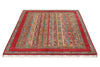 5x7 Multicolor and Red Turkish Tribal Rug