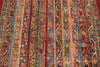 5x7 Multicolor and Red Turkish Tribal Rug