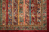 5x7 Multicolor and Red Turkish Tribal Rug