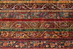 5x7 Multicolor and Red Turkish Tribal Rug