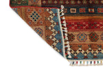 4x6 Multicolor and Multicolor Turkish Tribal Rug