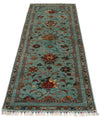 3x9 Blue and Multicolor Turkish Tribal Runner