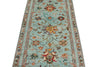 3x9 Blue and Multicolor Turkish Tribal Runner
