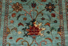 3x9 Blue and Multicolor Turkish Tribal Runner