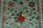 3x9 Blue and Multicolor Turkish Tribal Runner