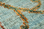 3x9 Blue and Multicolor Turkish Tribal Runner