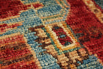 3x9 Multicolor and Red Anatolian Traditional Runner