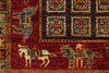 3x9 Multicolor and Red Anatolian Traditional Runner