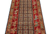 3x9 Multicolor and Red Anatolian Traditional Runner