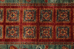 3x8 Red and Green Anatolian Traditional Runner
