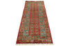 3x8 Red and Green Anatolian Traditional Runner