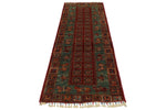 3x8 Red and Green Anatolian Traditional Runner