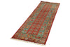 3x8 Red and Green Anatolian Traditional Runner