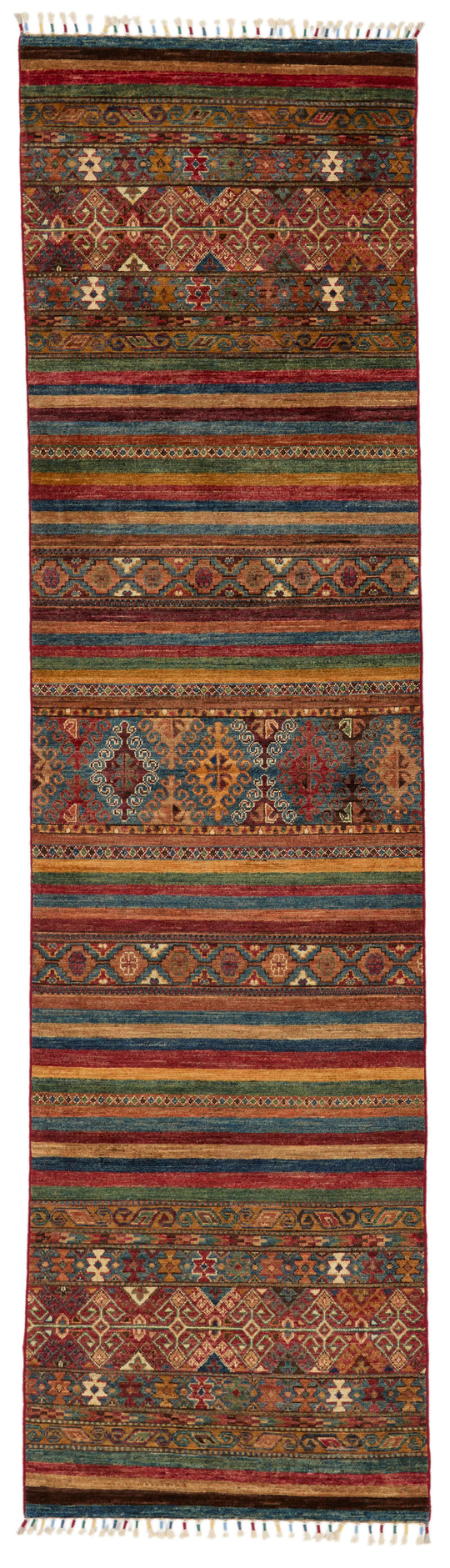 3x10 Brown and Multicolor Tribal Runner