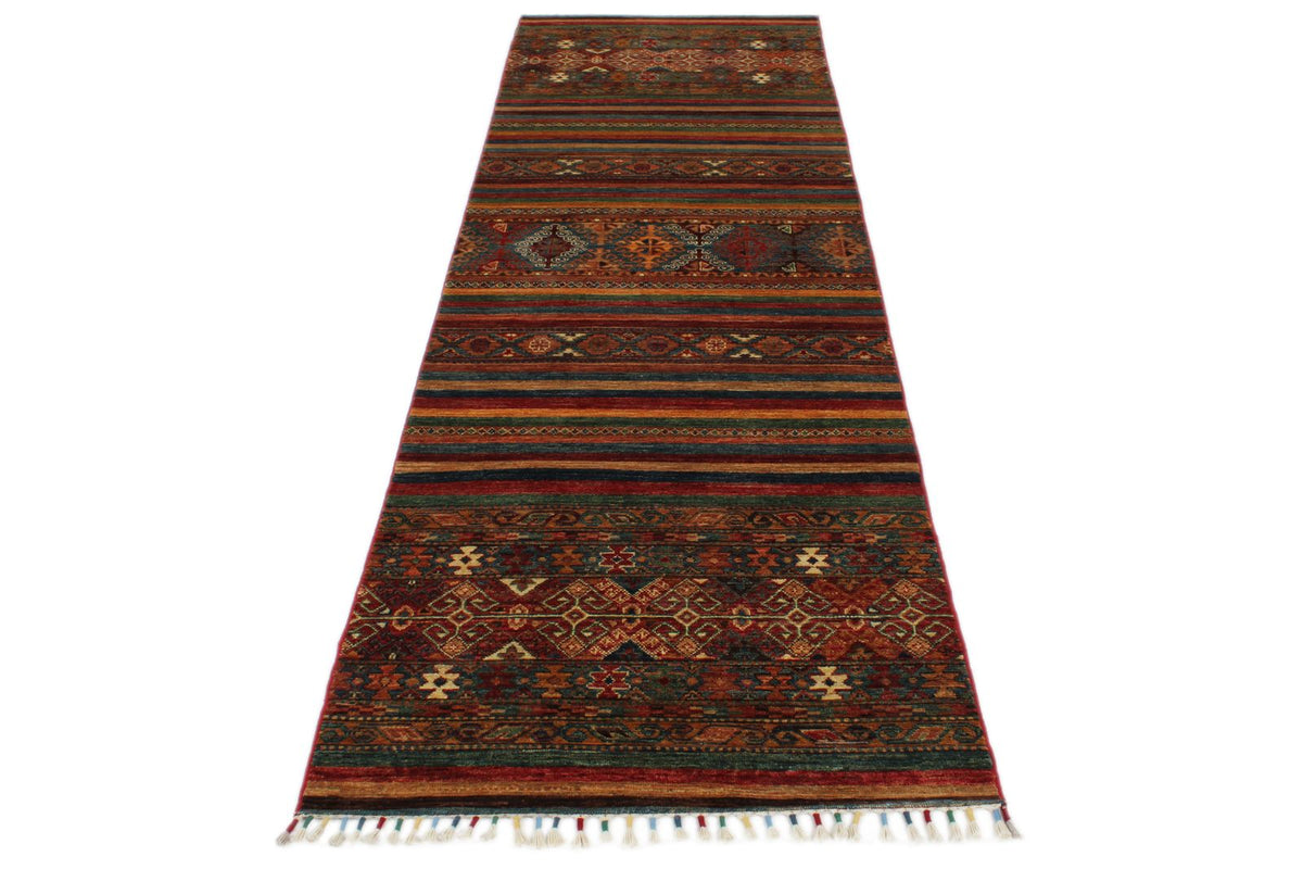 3x10 Brown and Multicolor Tribal Runner