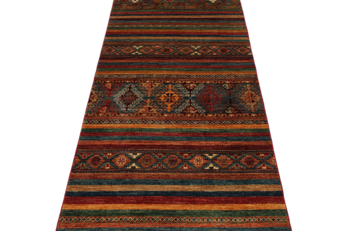 3x10 Brown and Multicolor Tribal Runner