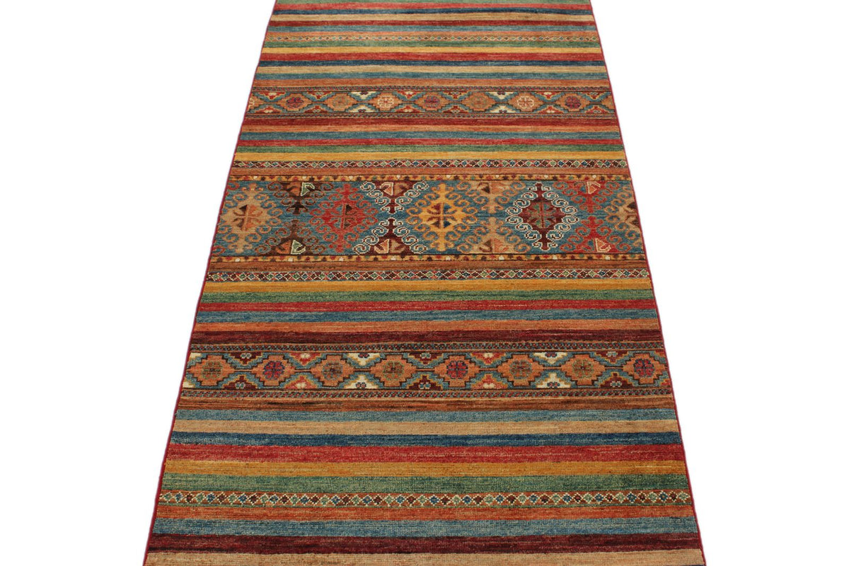 3x10 Brown and Multicolor Tribal Runner