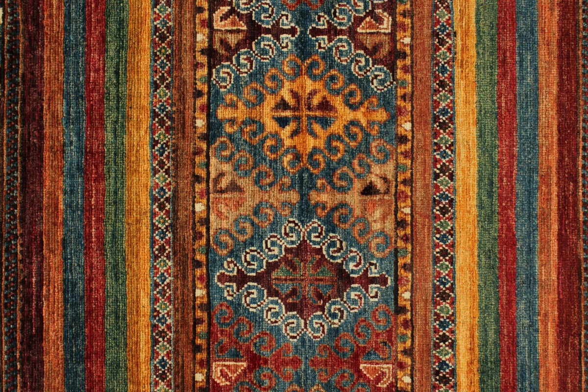 3x10 Brown and Multicolor Tribal Runner