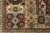 6x8 Ivory and Multicolor Turkish Tribal Rug