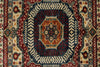 6x8 Ivory and Multicolor Turkish Tribal Rug