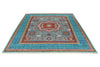 8x10 Light Blue and Turquoıse Turkish Tribal Rug