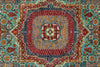 5x7 Turquoıse and Gray Turkish Tribal Rug