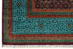 7x10 Red and Turquoise Turkish Tribal Rug