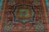 7x10 Red and Turquoise Turkish Tribal Rug