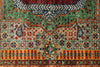 6x8 Multicolor and Gray Turkish Tribal Rug