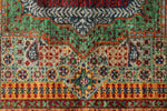 6x8 Multicolor and Gray Turkish Tribal Rug