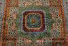 6x8 Multicolor and Gray Turkish Tribal Rug