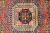 6x8 Multicolor and Light Blue Turkish Tribal Rug